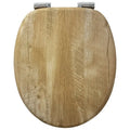Modern Design Molded Wood MDF Soft Close Closed Front Toilet Seat Zinc Alloy Hinges European Standard Size Bathroom Quick