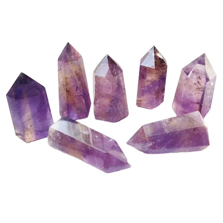Ametrine Amethyst  Citrine  Point Tower Natural Stone Crysal Gemstone