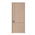 2026 New Interior Hinged Solid Wood Door Bedroom Frameless Hidden Door Invisible Set Wooden Door Customizable