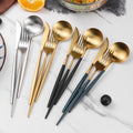 Shopee Hot Sale Dinnerware Utensils Portugal Steak Stainless Steel Spoon and Fork Luxury Western Flatware Cutlery Set