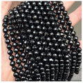 Faceted Black Onyx Stone 4/6/8/10/12mm Round Cut Black Onxy Agate Stone Beads DIY Black Onyx Beads Bracelet