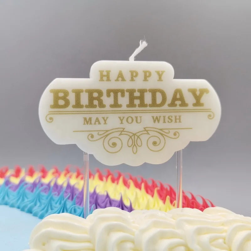 Professional Factory Classical Smokeless Eco-Friendly Paraffin Wax Happy Birthday Cake Candles for Parties Home Decoration