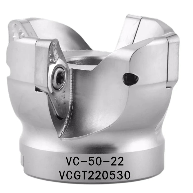 R3 Round Nose Aluminum Alloy Wheel Roughing Milling Cutter VC22 50 63 80 100 CNC Fast Feed Milling Cutter Head VCGT220530 INSERT