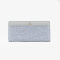 Fashion Women Leisure Genuine Leather Women Purse Wallet with RFID Blocking Zip Around and Phone Clutch