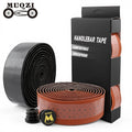 MUQZI 1Pair Bike Handlebar Tape 3mm Thickness Pu Leather Bicycle Handlebar Tape Wrap for Road Bike
