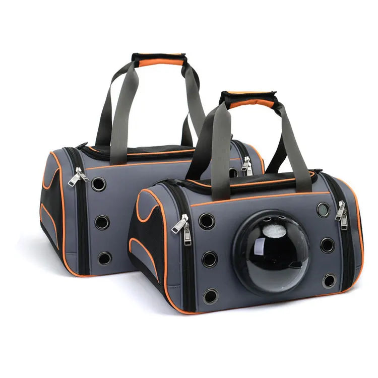 New Multi-function Removable Grey Oxford Cloth with Zippered Portable Portable Pet Bag
