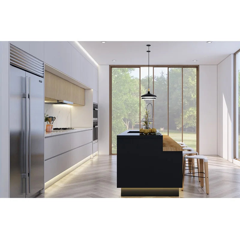 CBMmart Island Modular Black Lacquer Kitchen Cabinets Modern Australia Standard Luxury Cheap China Furniture Design
