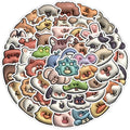 50pcs Creative puffy foam style cute cow sheep rabbit decals cartoon 3D farm animal sticker