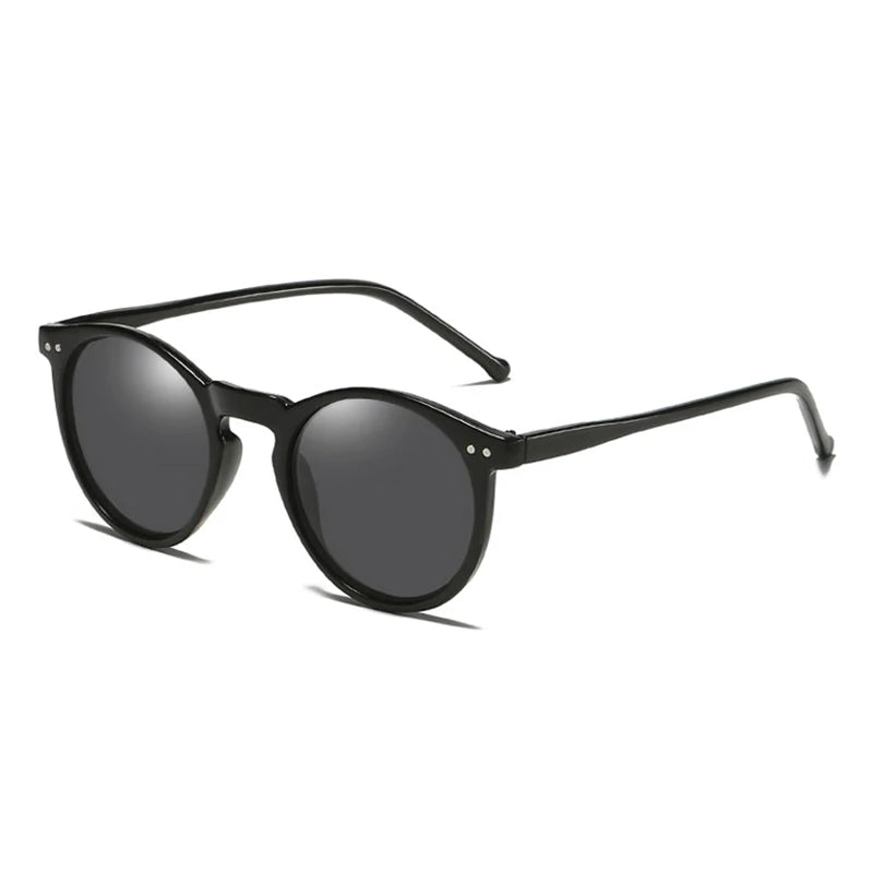 8151 Customizable Polarized 80s Circle Round Oversized Glasses Women