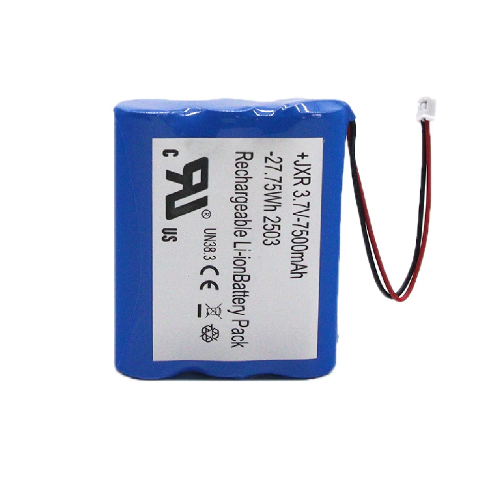 Long Cycle Life 3.7v 7500mah 1S2P 1S3P Rechargeable 18650 Li-ion Battery Pack for Robot Vacuum