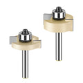 1/4 Inch 6mm Shank Bearing on Top Woodworking Slot Router Bits Carbide Wood Milling Cutter with 3 to 16mm Tooth Width