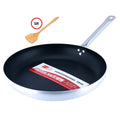 Modern design chef skillet with hangable handle aluminium alloy frying pan