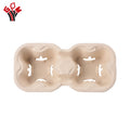 Hot Coffee Take-Away Cup Holder Disposable Portable Paper Cup Holder Customizable Logo 2-4 Capacity