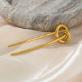 Dazan New HOT 18k Gold Plated Stainless Steel High End BOHEMIA Minimalist Twist Hairpin Hair Accessories Youth Girl Jewelry MegaBDM