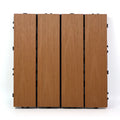 Free Sample Co-extrusion Wpc Interlocking Decking Tiles Plastic Wood Composite Co-extruded Floor 300*300 mm Balcony Used Floor