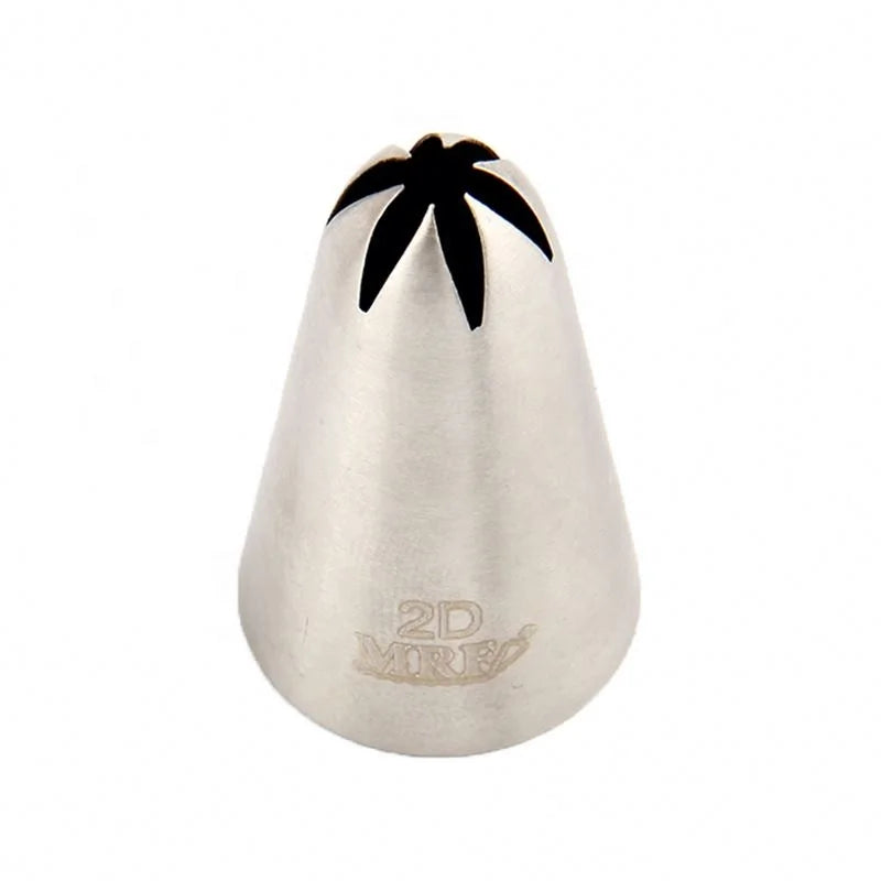 2D Icing Piping Nozzles Cream Baking Pastry Cake Tip Decorating Tools Stainless Steel Nozzle Cupcakes Baking Tool
