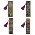Custom Mandala Mosaic PU Leather DIY Diamond Painting Bookmark R-M038-059/AA129-153 MegaBDM