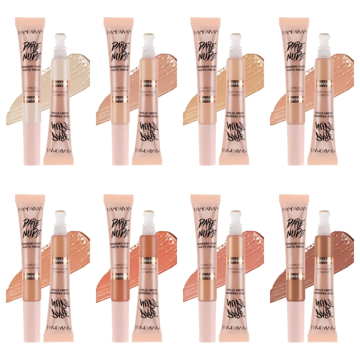 HANDAIYAN 8 Colors Long-lasting Built-in Air Cushion Concealer Nude Matte Brightening Face Makeup Cosmetics