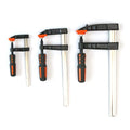 Heavy Duty F Bar Clamps for Woodworking Quick Release Hand Tool Rubber Handle Galvanized Steel Zinc Plastic Iron Packed Box Bag