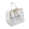 Customizable Large Cotton Canvas Tote Grocery Shopping Bags Recyclable with Printed Logo Pocket Reusable