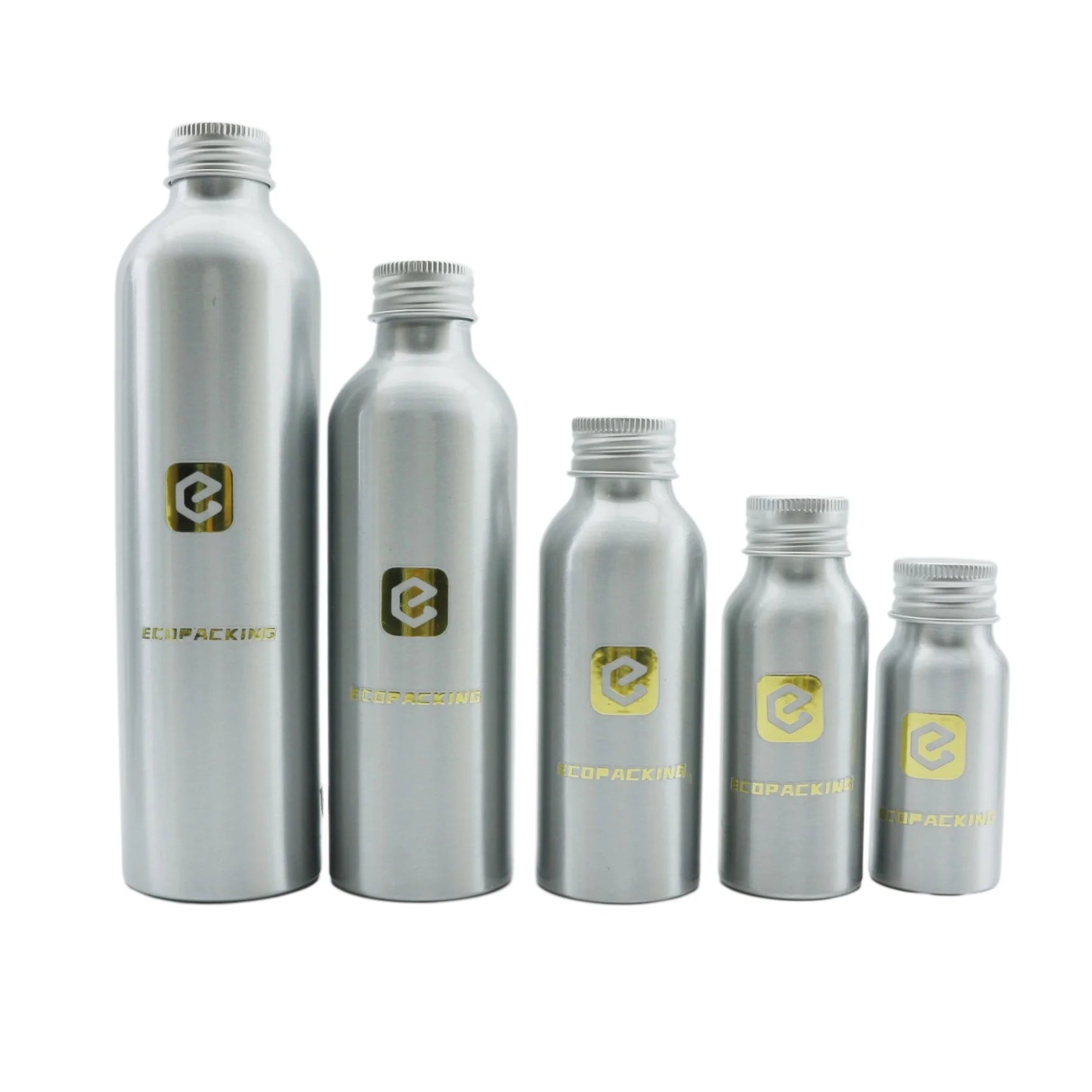 Screw Aluminum Bottle 50ml 100ml 200ml 250ml 500ml 1000ml 1250ml Metal Aluminum Bottle With Metal Screw Cap for Cosmetic