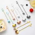 Creative Cat Spoon 304 Stainless Steel Flatware Cute Coffee Spoon Silverware Dessert Spoon Fork Cutlery
