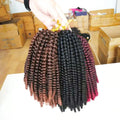 Attachment for Black Woman 10inch Afro Kinki Curly Spring Twist Hair Braiding Crochet Hair High Temperature Fiber Synthetic