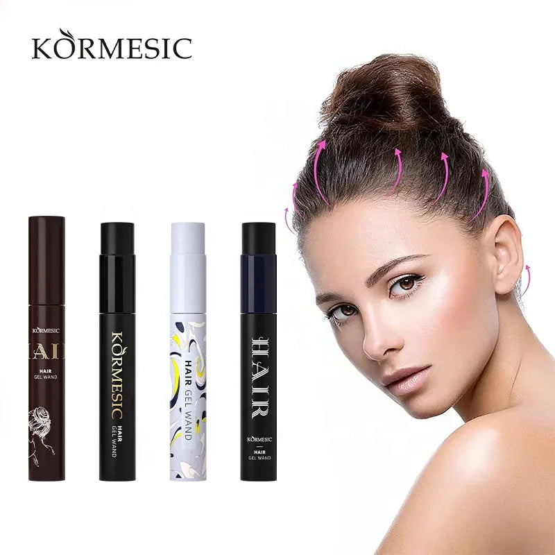Wholesale Private Label KORMESIC Broken Styling Hair Finishing Stick  Hair Gel Wand Series