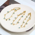 Hot Sell Evil Eye Bracelet for Women Evil Eye Love Palm Round Pendant Bracelet