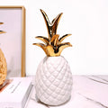 Modern Simple Light Luxury Style Household Decoration Ceramic Electric Gold Plated Pineapple Home Luxury Decor Accessories