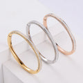 ORDRM Pulsera De Oro Bling Dubai Sparkling Gold Plated Dubai Bangle Cz Mama Simulate Diamond Stackabl Bracelet Bangle Design