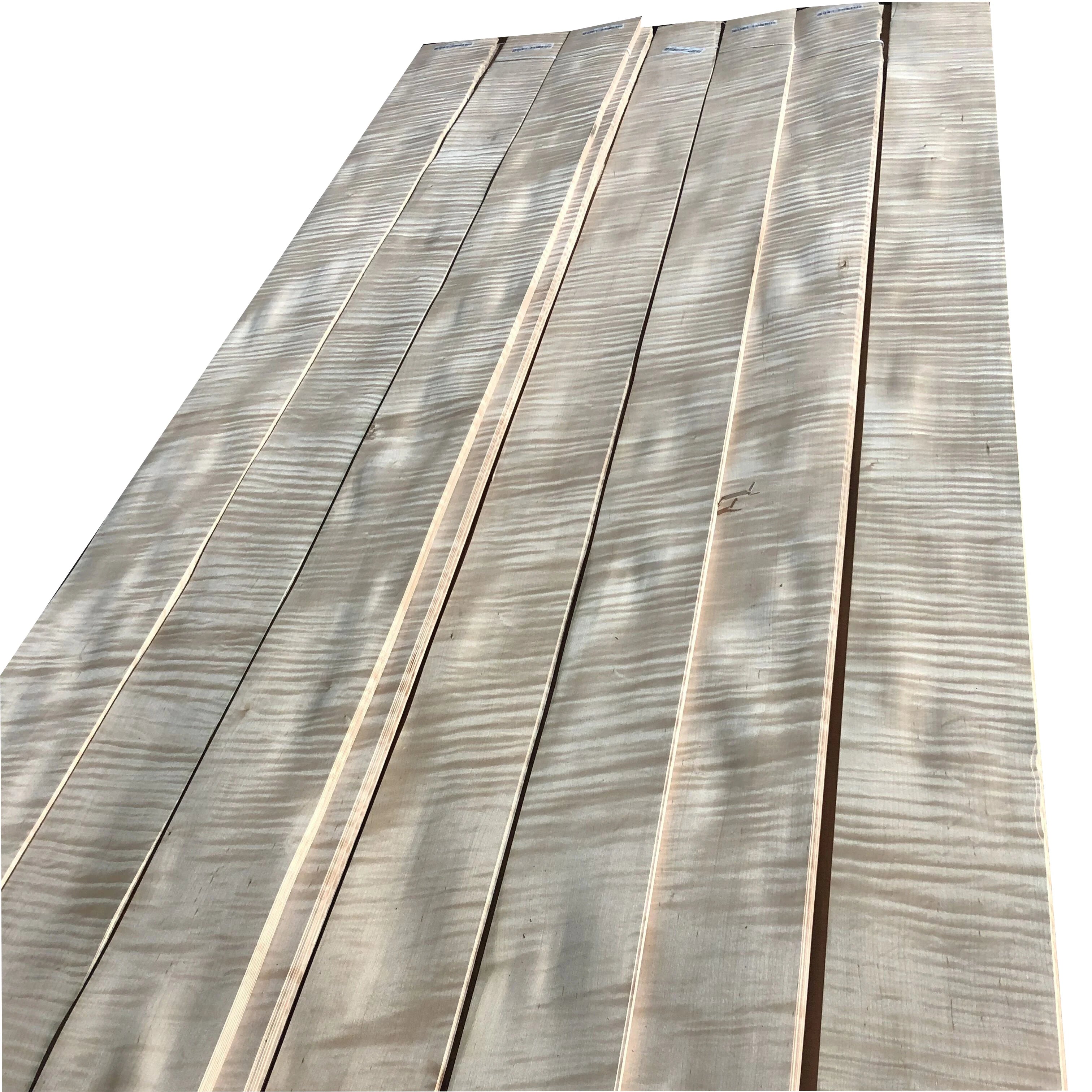 Top Sale Natural Figured Maple Veneers Wood Sheet 0.45mm Figured Maple Veneers Maple Wood Veneer Sheet