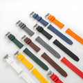 Two Piece Tropical Premium Silicone Watch Strap 18mm 20mm 22mm Quick Release Spring Bar Silicone Watch Band Straps