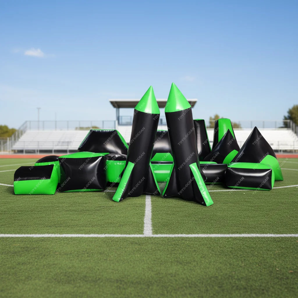 16-Piece PVC Hot Air Welded Inflatable Paintball Bunker Wall for Outdoor Shooting Games GZAIRFUN Brand