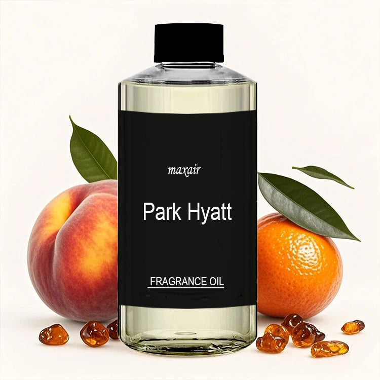Park Hyatt Electric French Tabletop 500ml Lemon Ylang Ylang White Amber Hotel Fragrance Oil in Wood Bottle