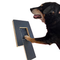 Modern Living Room Dog Nail Clippers Gentle New Scratch Pad File Wooden Board Shape with Hidden Treat Drawer Bamboo Material
