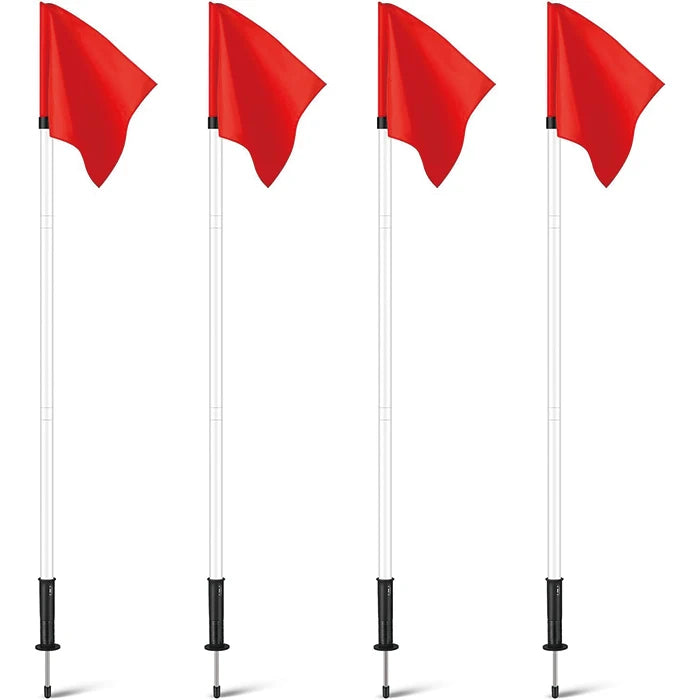 Promotional Wholesales Free Design Cloth Soccer Training Corner Flags-Portable Digital Printing Tradeshow Giveaways