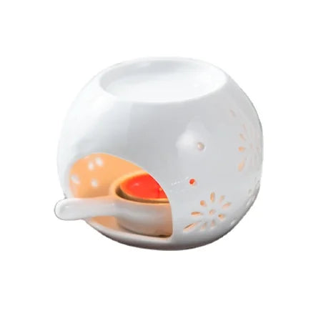 European Style Pottery Aromatherapy Candle with Essential Oil Diffuser and Ceramic Jar for Home Decoration for Christmas