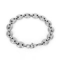 Men's Hand Chain Link 11mm Stainless Steel Beaded Coffee Beans Bracelet