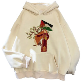Fitspi Palestine Hoodies Men Anime Sweater Hoodies Dropshipping Printed Custom Sweatshirt Pullover Wholesale