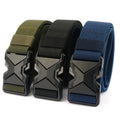 LQbelt New Elastic Tactical Belt Polyester Fibre Alloy Buckle Weaving Fabric Belts Outdoor Men's Canvas Belt Wholesale Factory