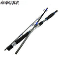 NEWMAJOR 1.8m 2.1m 70-250g 3 Section High Carbon Jigging Rod  Deep Sea Fishing Boat Rod for Bass Made Carbon Fiber