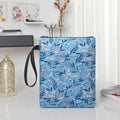 Hot Sale Custom Printed Zipper Book Cover Floral Design Polyester Kindle Pouch and Paperback Book Sleeve Popular Cotton Bags