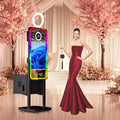 21.5 Inch Touch Screen Photo Mirror Booth Newly Released Magic Photobooth with Printer Box Compatible Camera SLR for Parties