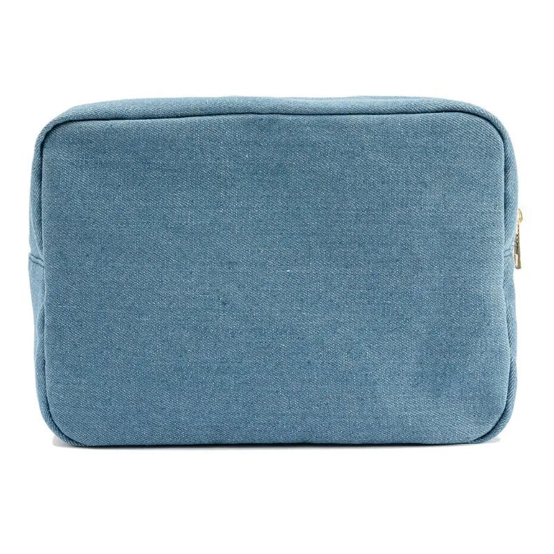 SUN CLOVER New Casual Denim Woven Cosmetic Bag Cosmetics Daily Necessities for Travel