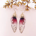 Wholesale Handmade Fairy Simulation Butterfly Wing Earrings Foil Rhinestone Earring Romantic Jewelry