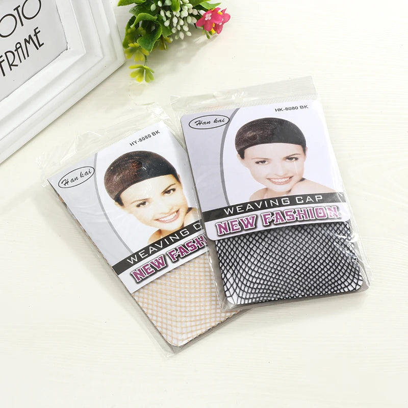 Elastic Hair Net Stretchable Mesh Weaving Wig Cap Nylon Net Hair Beauty Accessory Hairnets for Wig Wearing