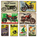 Metal Tin Sign 20*30cm Motorbike Car Bar Poster Signs Vintage Retro Plate Iron Art Style Painting Garage Metal Signs Wall Decor