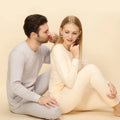 100% Cotton Men's Long Johns Thermal Underwear Eco-Friendly Knitted Comfortable Breathable for Winter Keeps Warm