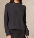 2026 Knitwear Supplier Custom Cozy Crewneck Pullover Jumper Women's 100% Wool Cashmere Waffle Knit Sweater for Women